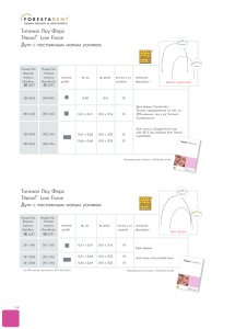 Титанол Лоу Форс Titanol® Low Force дуги с постоянным малым