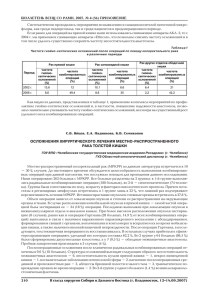 ОСЛОЖНЕНИЯ ХИРУРГИЧЕСКОГО ЛЕЧЕНИЯ МЕСТНО