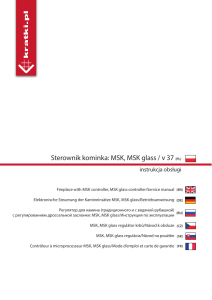 Sterownik kominka: MSK, MSK glass / v 37 (PL)