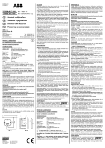 Přijímač se stmívačem Rx Tango D, Rx Element/Time D