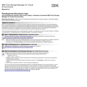 IBM Tivoli Storage Manager for Virtual Environments Руководство