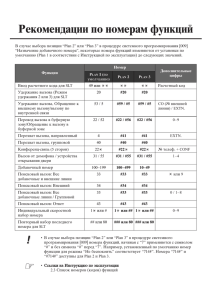 Рекомендации по номерам функций :: PDF 30 Kb