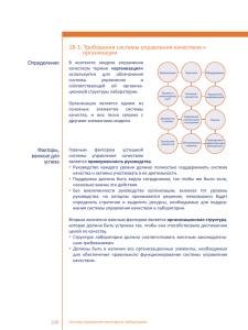 18-1: Требования системы управления качеством к организации Определение