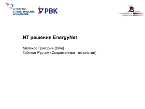 EnergyNet Потребительские сервисы