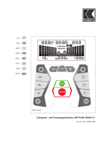 Computer- und Trainingsanleitung „KETTLER TRACK-3“