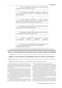 МОДЕЛЬ УПРАВЛЕНИЯ ВОСПРОИЗВОДСТВОМ