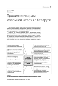 Профилактика рака молочной железы в Беларуси