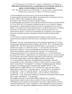 Действие низкочастотного ультразвука на суставную капсулу и