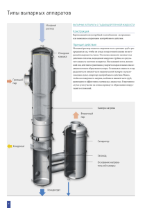 Типы выпарных аппаратов