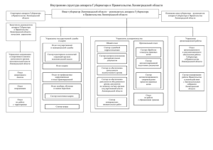 Внутренняя структура аппарата Губернатора и Правительства