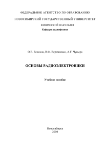 ФЕДЕРАЛЬНОЕ АГЕНТСТВО ПО ОБРАЗОВАНИЮ  НОВОСИБИРСКИЙ ГОСУДАРСТВЕННЫЙ УНИВЕРСИТЕТ