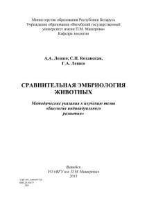 Министерство образования Республики Беларусь Учреждение образования «Витебский государственный университет имени П.М. Машерова»