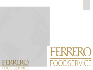 Скачайте презентацию о Ferrero Food Service