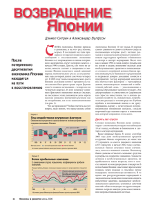 Возвращение Японии – Финансы и развитие – Июнь 2006