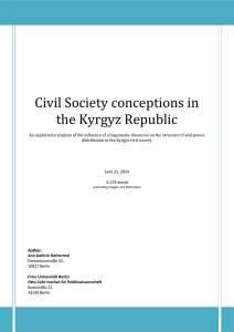Civil Society conceptions in the Kyrgyz Republic