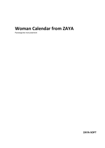 Woman Calendar from ZAYA - ZAYA-SOFT
