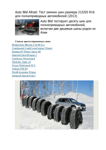 Auto Bild Allrad: Тест зимних шин размера 215/65 R16