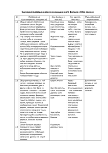 Сценарий пластилинового анимационного фильма «Моя земля»