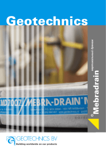 Mebradrain - Geotechnics