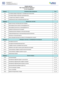 ПРАЙС-ЛИСТЫ ТОО "Завод Металл Профиль" на всю продукцию