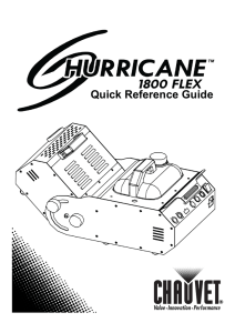 Hurricane 1800 Flex Quick Reference Guide Multi
