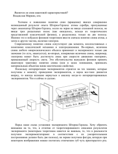 Является ли спин квантовой характеристикой? Владислав