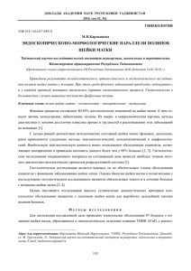 ЭНДОСКОПИЧЕСКОПО-МОРФОЛОГИЧЕСКИЕ ПАРАЛЛЕЛИ ПОЛИПОВ ШЕЙКИ МАТКИ