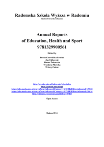 Annual Reports of Education, Health and Sport