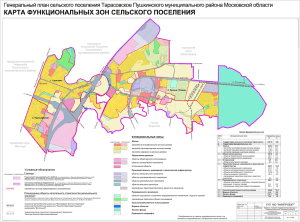 карта функциональных зон сельского поселения