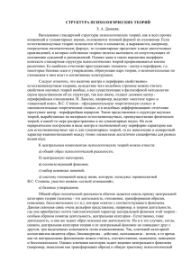 структура психологических теорий - Karachaevsk