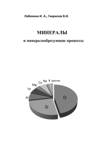 Минералы и минералообразующие процессы