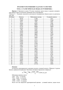 080500 Практикум по решению задач Статистика 2011