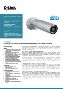 DCS-7010L Цилиндрическая HD видеокамера для наружного