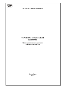 ТЕРМИНАЛ МОБИЛЬНЫЙ РиМ 099.01