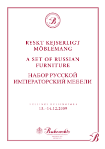 a set of russian furniture ryskt kejserligt möblemang