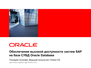 Ценность использования СУБД Oracle