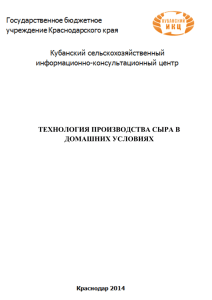 технология производства сыра в домашних условиях