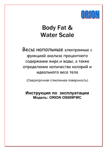 Body Fat & Water Scale
