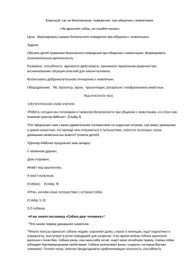 Классный час по безопасному поведению при общении с