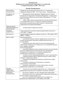 Подпрограмма 'Профилактика артериальной гипертонии и ее осложнений