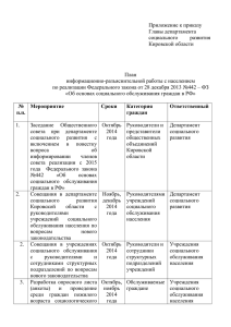 Приложение - Департамент социального развития Кировской