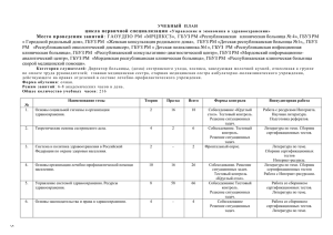 Учебный план. - Мордовский Республиканский Центр