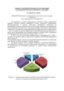Оценка текущей потребности организаций Хабаровского края в рабочих