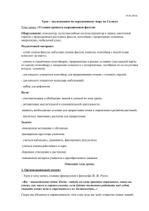 Урок – исследование по окружающему миру во 2 классе Оборудование: