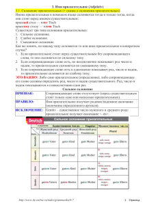 3. Имя прилагательное (Adjektiv)