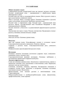 Русский язык (MS Word)