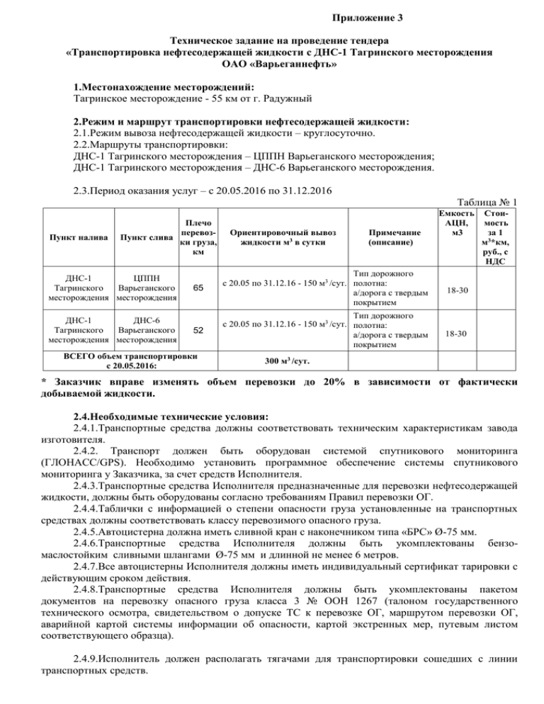 Тз для аукциона образец