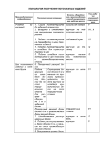 ТЕХНОЛОГИЯ ПОЛУЧЕНИЯ ПОГОНАЖНЫХ ИЗДЕЛИЙ