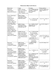 Военкоматы Иркутской области