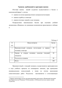 Виды контроля - Финансовый Университет при Правительстве РФ